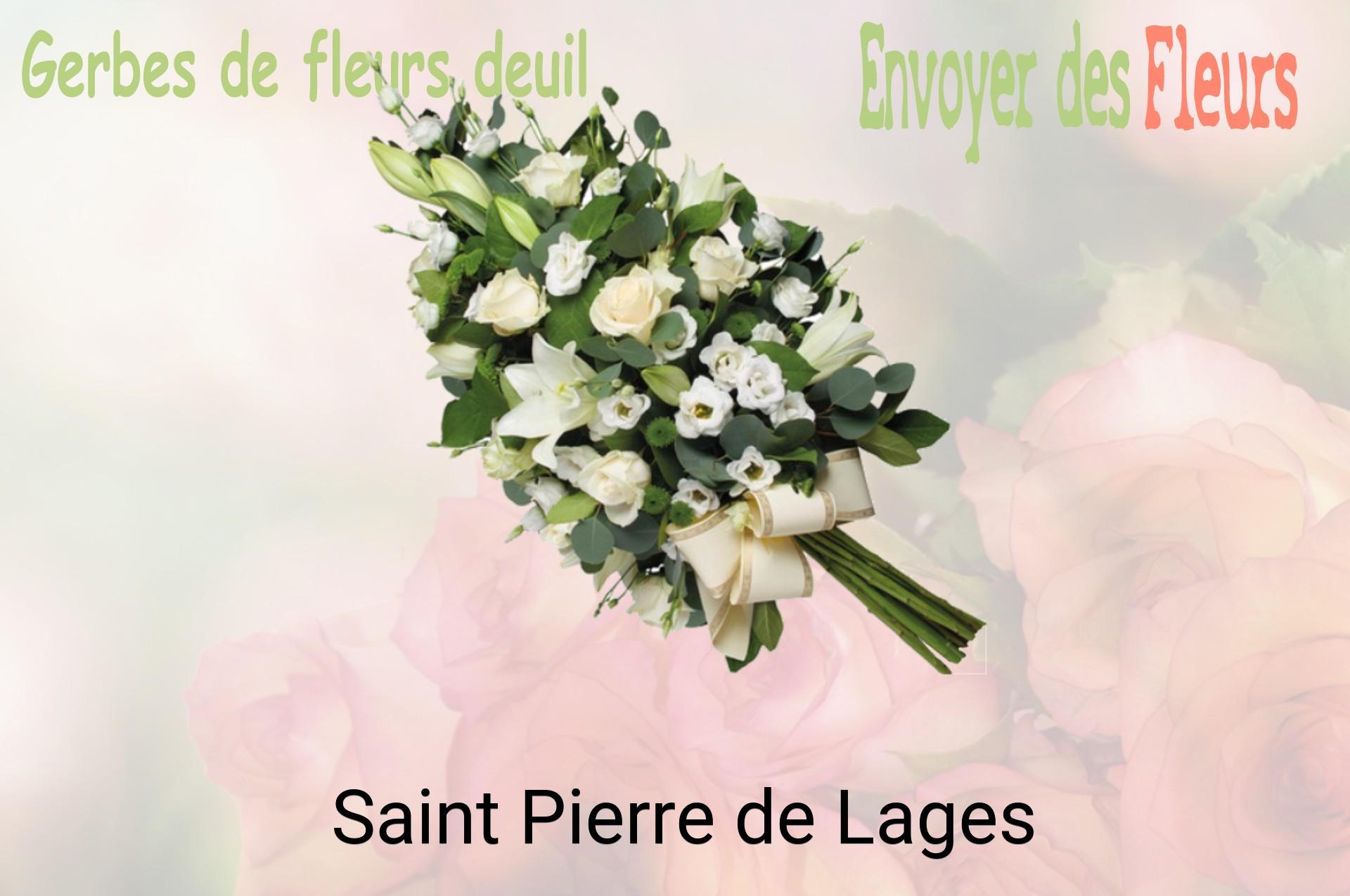 Gerbe de fleurs de deuil livrée à Saint-Pierre-de-Lages